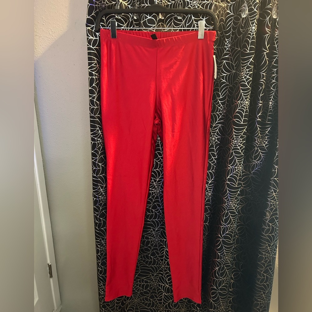 Justin Boots Red and Black Leggings